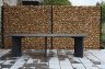 Gabion et terrasse en pierre bleue 